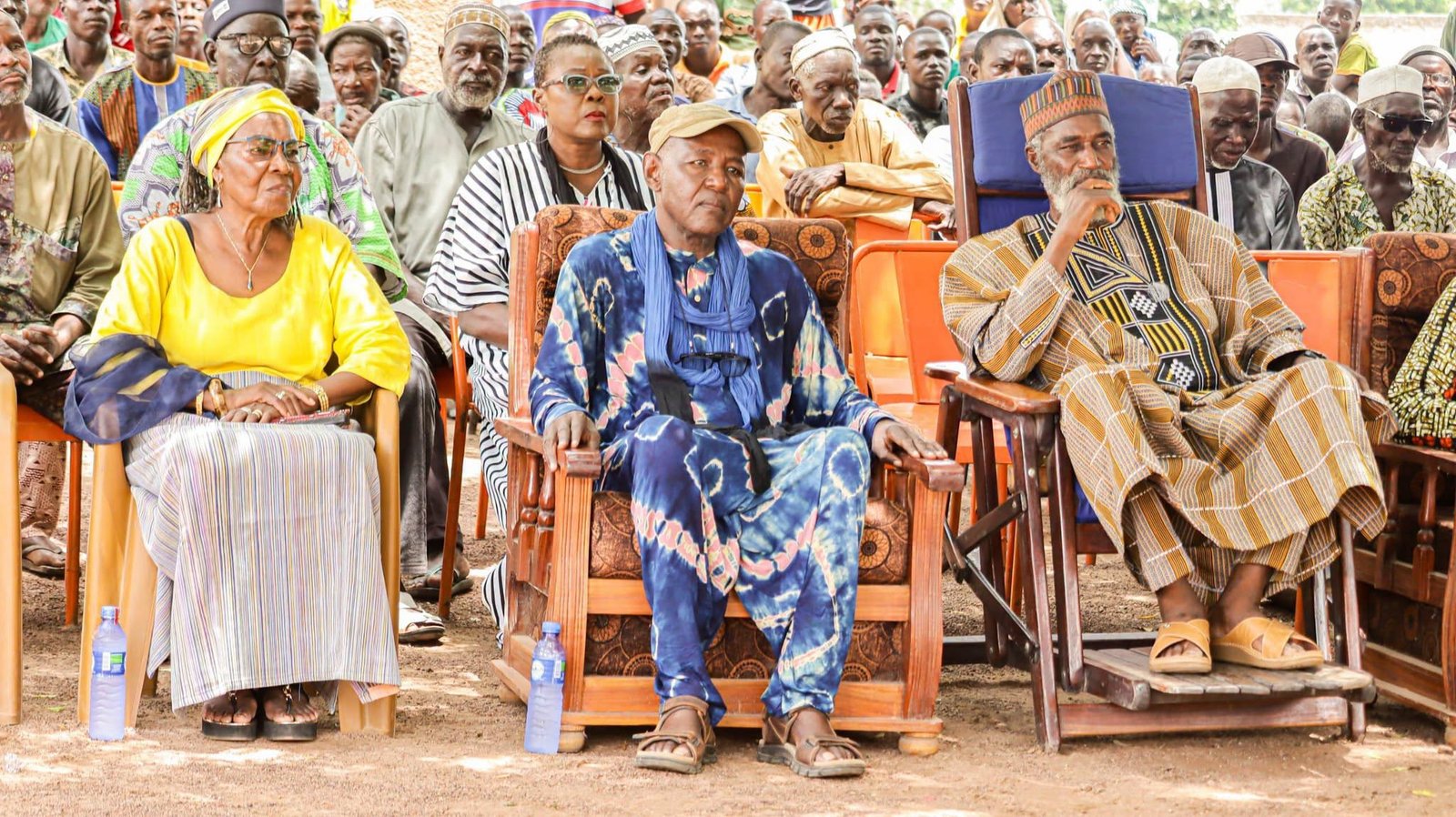 Le réalisateur burkinabè Abdoulaye Pathon Dao lors du lancement du tournage de La Dérive des Bozos