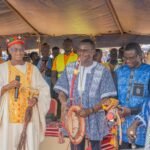 Le Camarade Ministre Pingdwendé Gilbert OUÉDRAOGO prononçant son discours pour le 130e anniversaire de la résistance de Kiidiga.